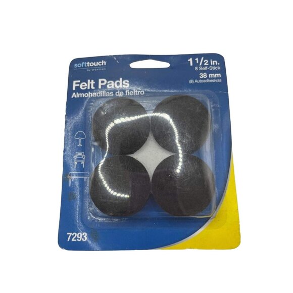 Lot of 3 Packs of Felt Pads 1" and 1 1/2" NIP - Picture 2 of 7